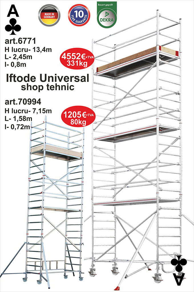 schele aluminiu 10ani garantie Made in Germany!