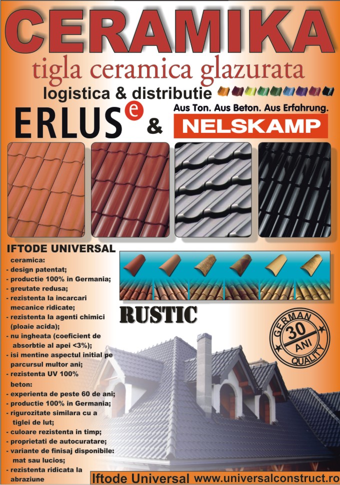 tigla ceramica glazurata