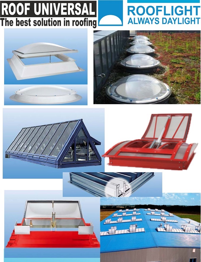 luminatoare continue, cupole