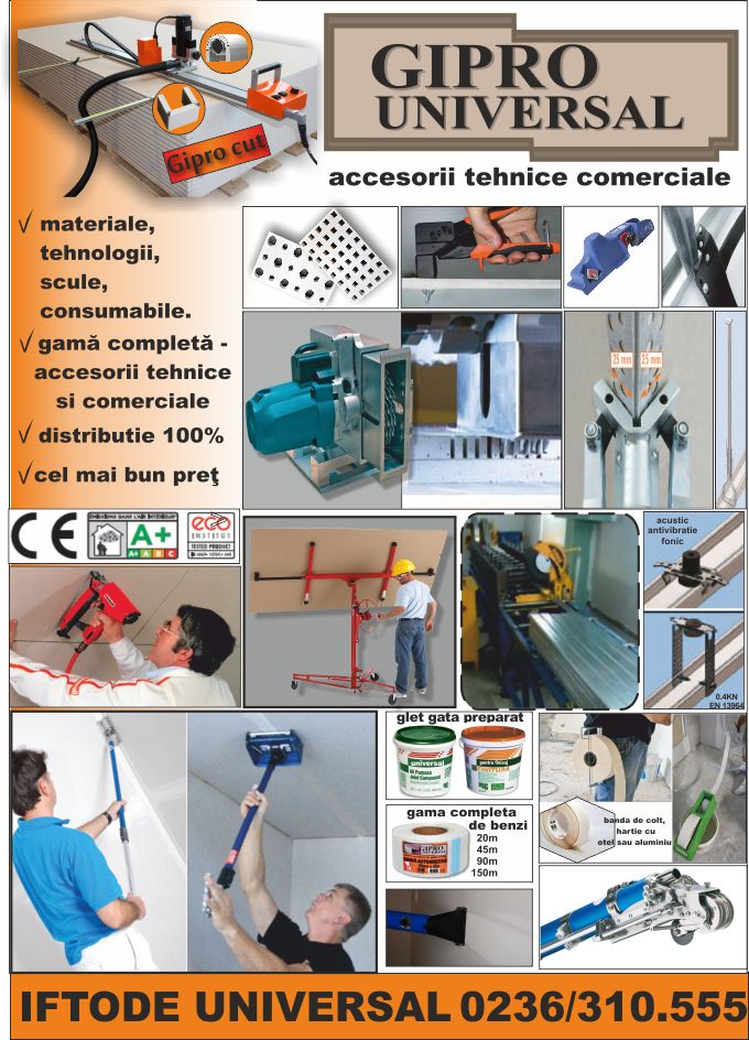 accesorii sisteme gips carton gipro universal