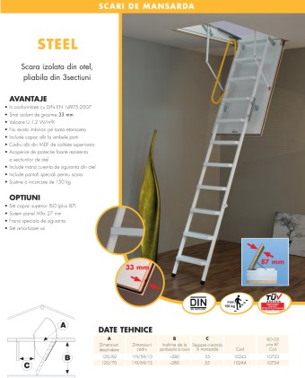 scara mansarda steel